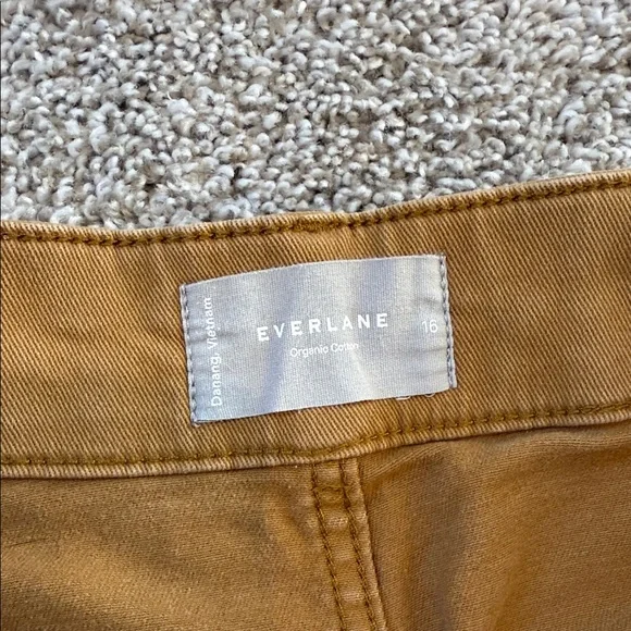 Everlane Women's Tan cropped Trousers 16 - Picture 3 of 5